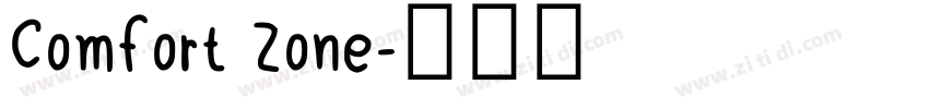 Comfort Zone字体转换